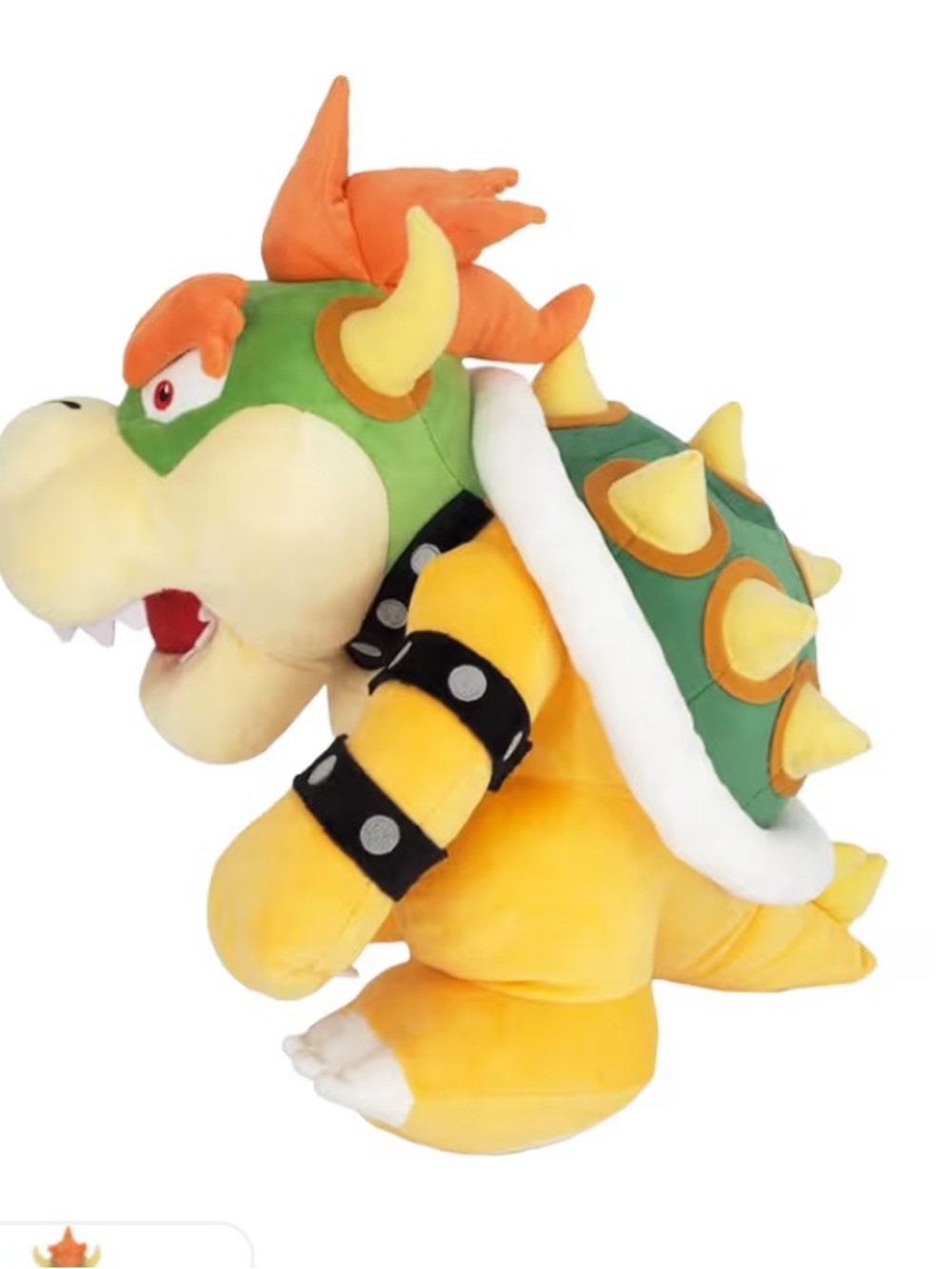 Nintendo Bowser Plush - Green, Yellow & Orange